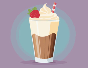 milk shake vector for design needs