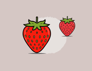 strawberry vector art for design needs