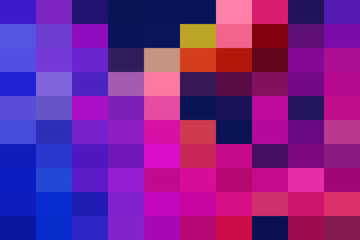 Abstract Pixelated Gradient of Blue Purple and Pink
