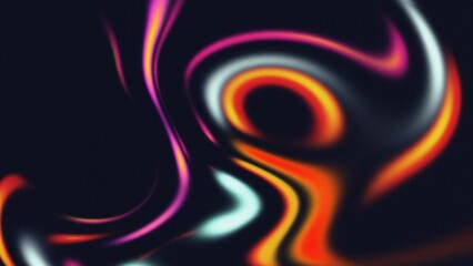 Abstract Wallpaper Design - Liquid Swirl Neon Background