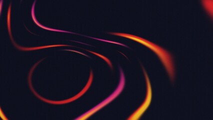 Abstract Wallpaper Design - Dark Neon Flow Background