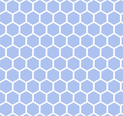 seamless pattern with hexagons blue art