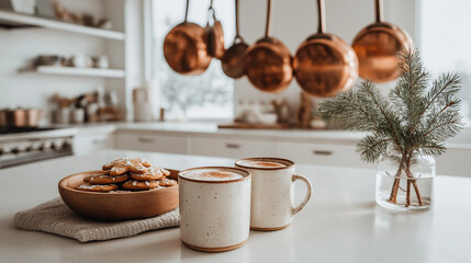 Cozy Winter Kitchen Scene With Cookies