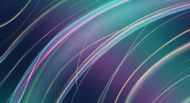 Abstract light streaks in shades of teal and purple modern design.