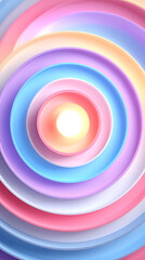 Swirling Colorful Patterns Create a Vibrant Design With Light at the Center