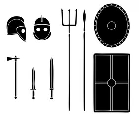 Gladiator weapons and armors ...