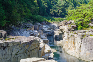 寝覚の床（長野県木曽郡上松町）