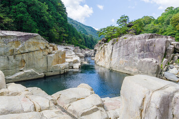 寝覚の床（長野県木曽郡上松町）
