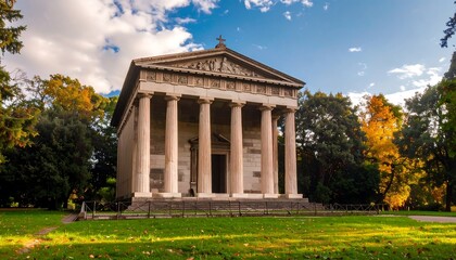 Obraz premium Classical temple in park