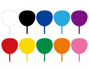 うちわ　推し活　カラー