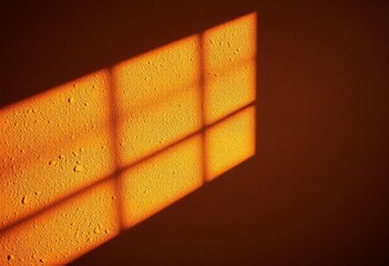 Warm sunlight streams across a textured wall, casting deep shadows,  wood,  warm