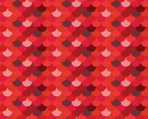 Red dragon scale seamless texture fantasy background
