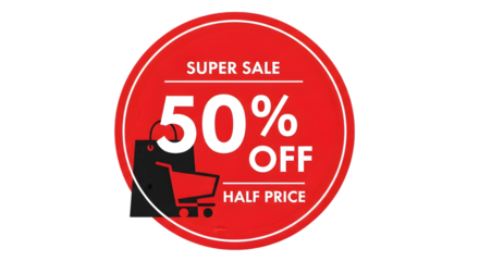 Mega savings now on! Super sale offers 50 percent off for a limited time only on select items
