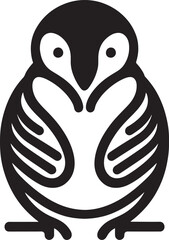bird logo icon vector illustration design template black color on white background