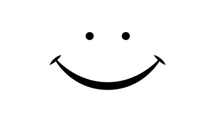 smiley face on white background