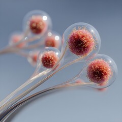 A microscopic menace takes shape in elegant, organic curves.