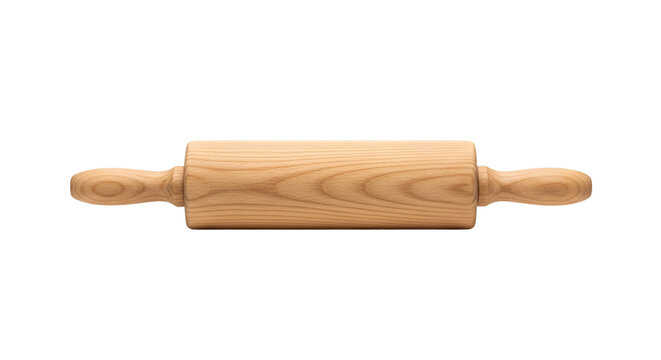 rolling pin isolated on white