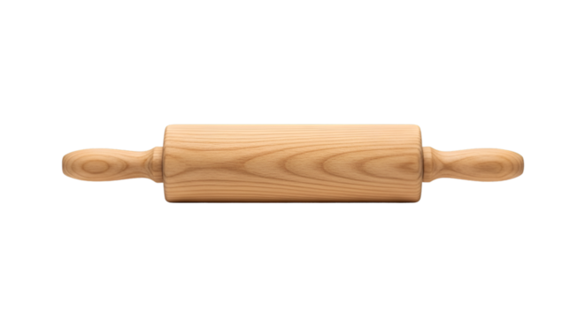 rolling pin isolated on white