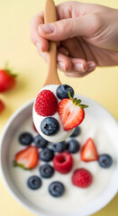 Clean Skincare Product Photography with Hand Holding Cosmetic Tubes, Jars, Droppers, Pumps, and Beauty Tools on Minimal Pastel Background