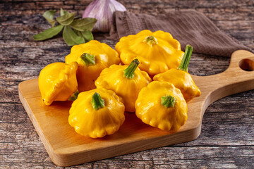 Ripw organic yellow fresh patissons