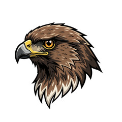 Fototapeta premium Majestic Eagle Head Illustration A Powerful Vector Design