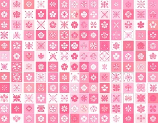 Pink Floral Pattern Design.