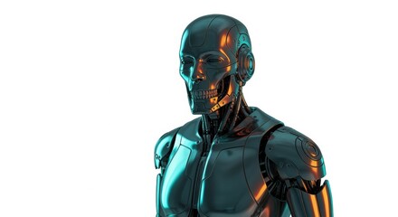 Cinematic Portrait of an Advanced Humanoid Robot
