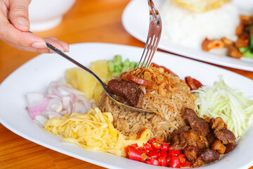 Harmony of Flavors: A tantalizing culinary creation, with a harmonious arrangement of flavorful...
