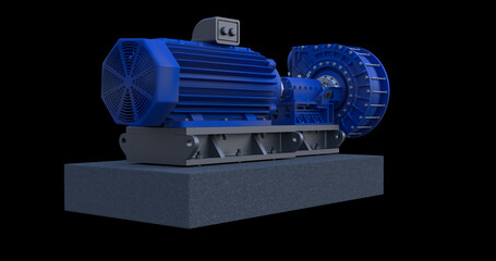 Slurry pump and electric motor drive system: oil and gas industrial pump