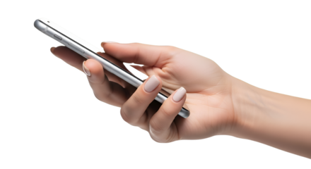 hand holding mobile phone