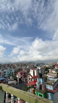 beautifui sky and housees katmandu