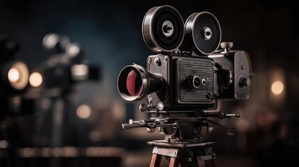 Fototapeta premium Vintage movie camera