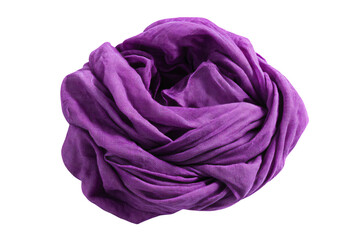 Obraz premium a purple scarf is on a white surface