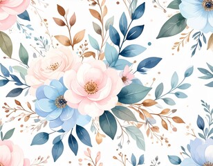 seamless pattern with roses