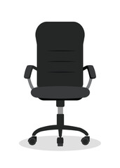 Black and White Office Chair. Stock Illustration