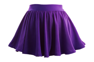 a purple skirt with a white background