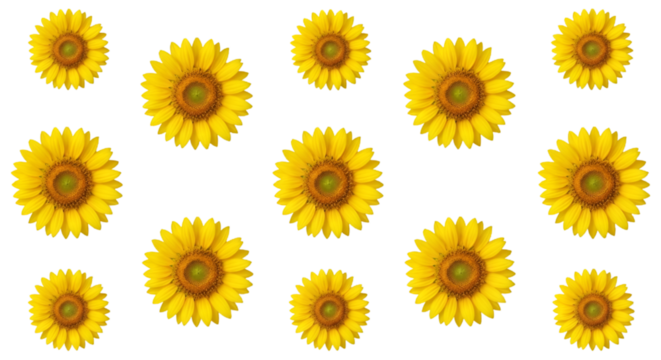 yellow sunflower isolated on white - Powered by Adobe