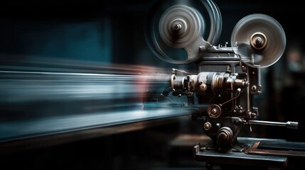 Fototapeta premium Vintage film projector