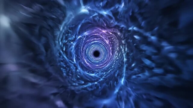 Vibrant seamlessly looping fractal light tunnel with intricate patterns and constantly morphing, colorful geometric shapes artistic, dynamic, animation