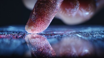 Fingerprint on Illuminated Surface - A Touch of Technology.