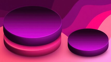 Purple token-enabled fib bounce strategy portfolio tester icon concept featuring unique design for financial analysis