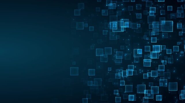 The Quantum Stream Business Corporate Technology Particles Tunnel Digital Background Loop