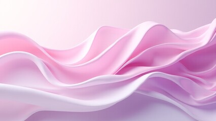 Obraz premium Abstract Pink Silk Fabric Waves Texture