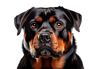 Obraz premium Close-up portrait of a Rottweiler (1)