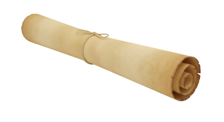 roll of paper with ribbon