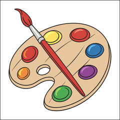 Art watercolor palette