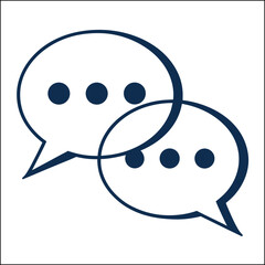 Speech bubbles multi colored