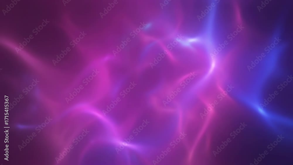 Canvas Prints iridescent pink and blue cosmic energy pulses with soft rhythm in an abstract, seamlessly looping fi