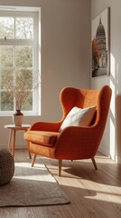 classic armchair in a room