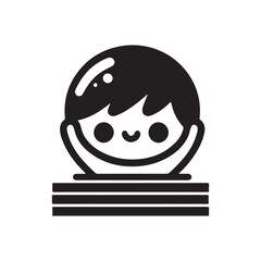 Kawaii vector illustration on a white background.Simple design,perfect for various uses.
